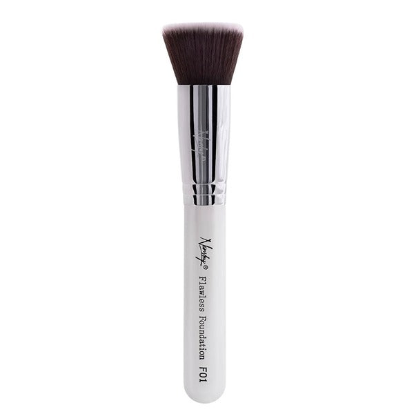 Nanshy Flawless Flat Top Kabuki Foundation Brush (White) GOODS Superdrug   