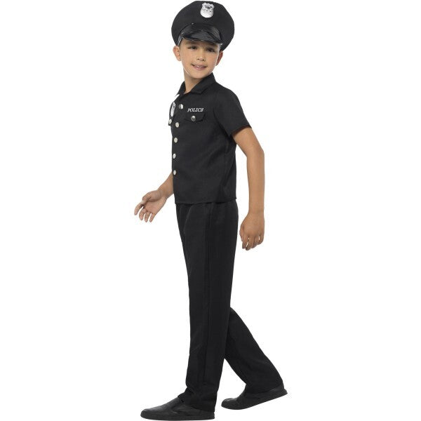 Smiffys New York Cop Costume with top trousers hat (British brand)
