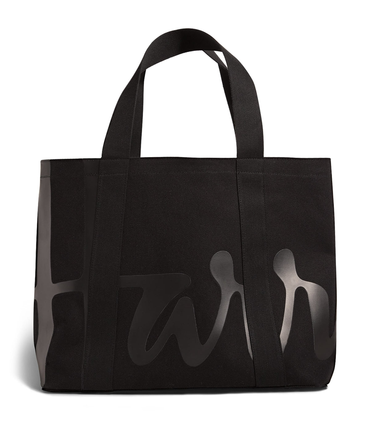 Harrods medium cotton logo tote bag, UK version
