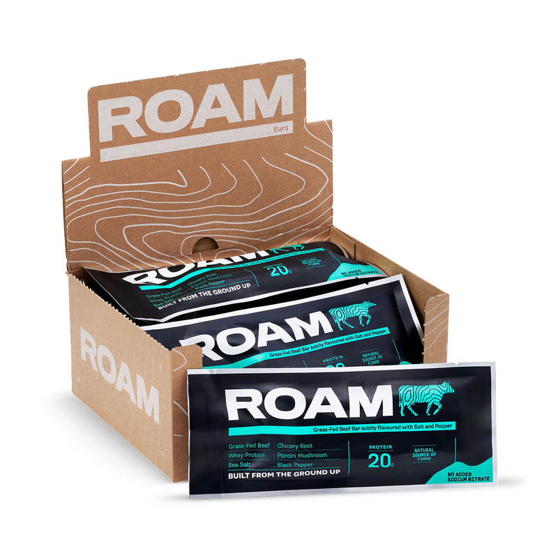 ROAM salt and pepper beef bar 6x45g - British product