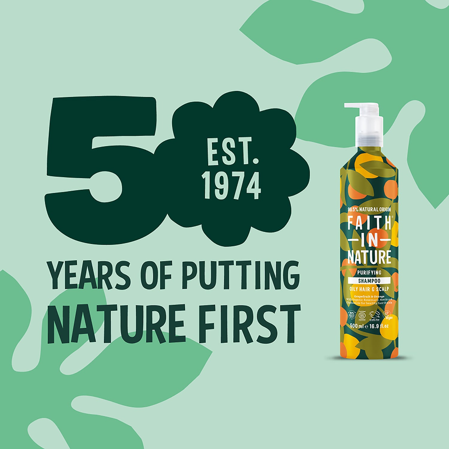 Faith In Nature Grapefruit & Orange shampoo 500ml - British product