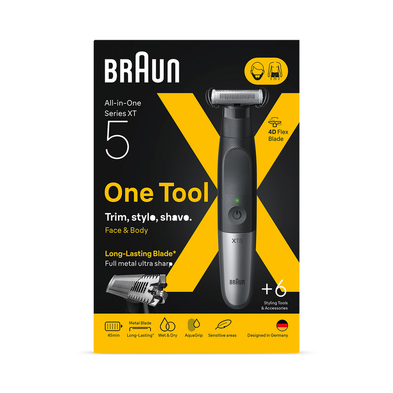 Braun XT5100 beard trimmer body shaver, imported from the UK