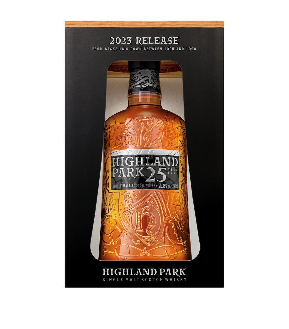 Highland Park 25-Year-Old Single Malt Scotch Whisky 70cl bottle, UK version