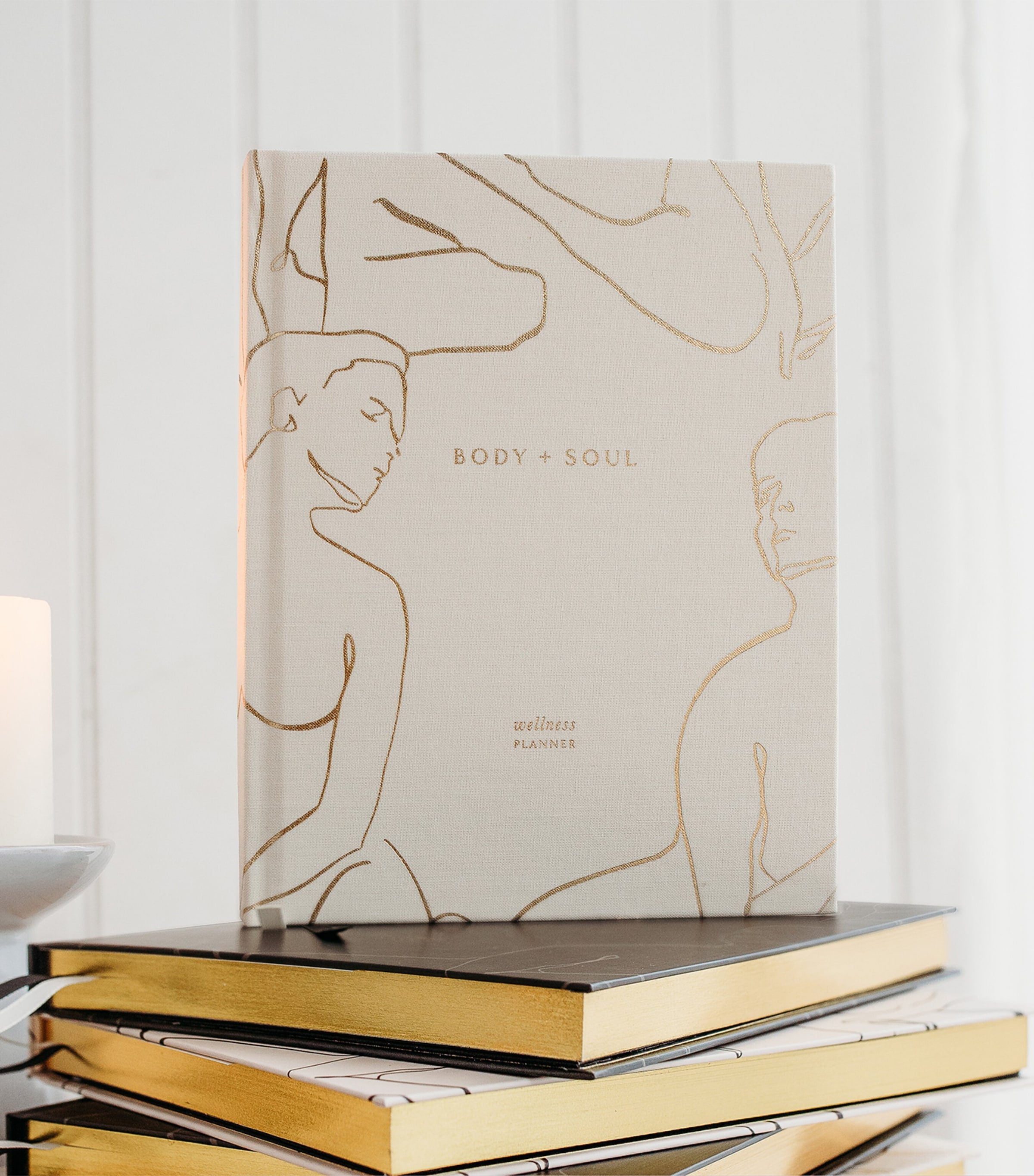 Blush and Gold Body + Soul Wellness Journal & Planner - British product