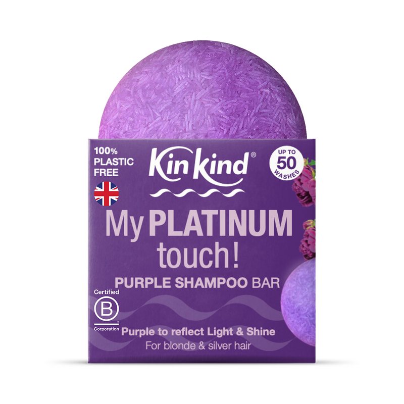 KinKind purple shampoo bar 50g, imported from the UK