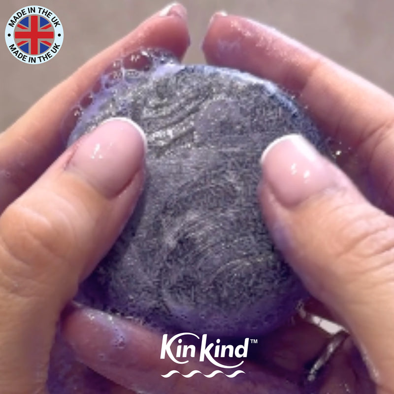 KinKind purple shampoo bar 50g, imported from the UK