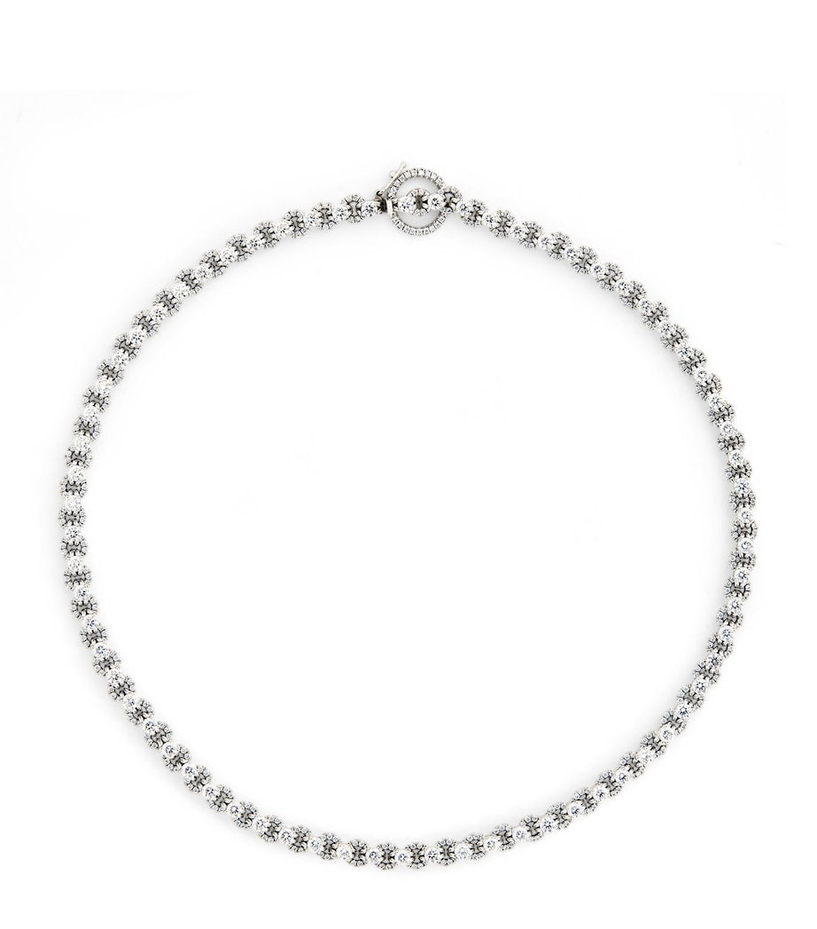 Spinelli Kilcollin white gold diamond Lumia necklace (British brand)