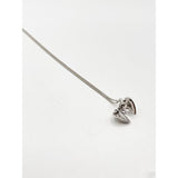 SVNX small heart locket necklace in silver, UK version