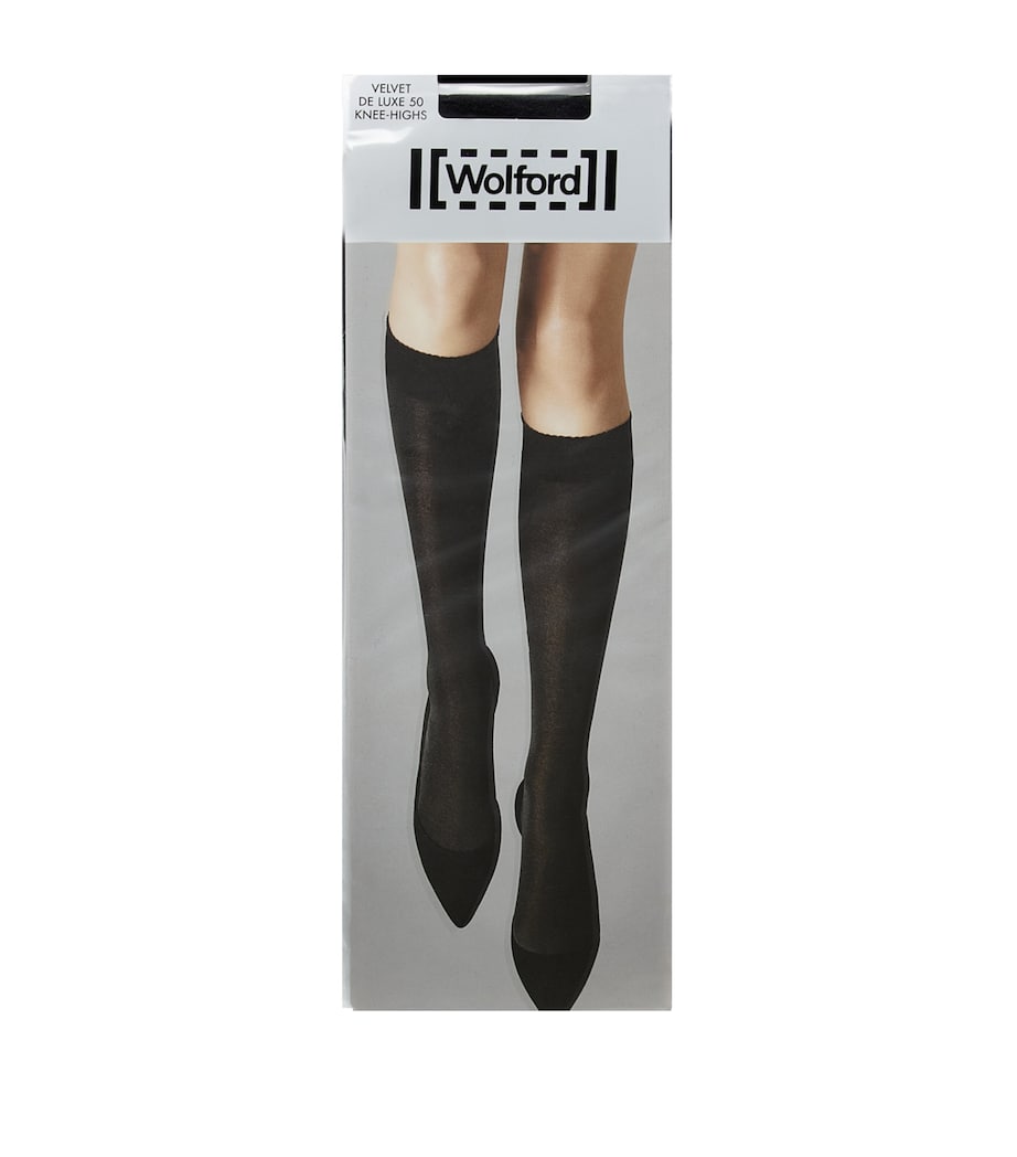 Wolford Knee-High Velvet Deluxe 50 socks (British brand)