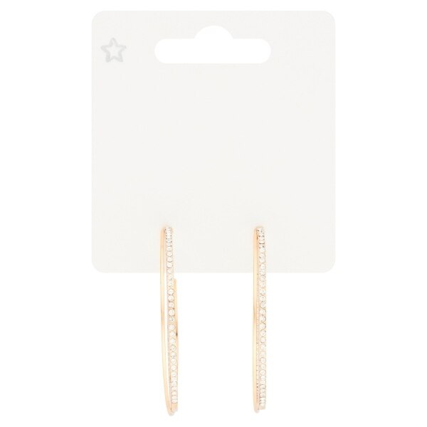 Superdrug Diamante Double Hoop Earrings GOODS Superdrug   