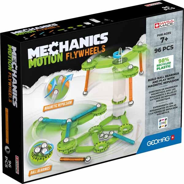Geomag magnetic flywheels building set 96 pieces, imported from the UK
