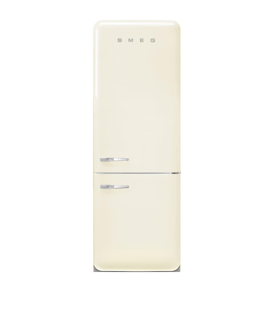 Retro Stainless Steel Fridge with Humidity Control and Temperature Zone