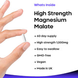 New Leaf Magnesium Malate High Strength 120 Capsules, imported from the UK