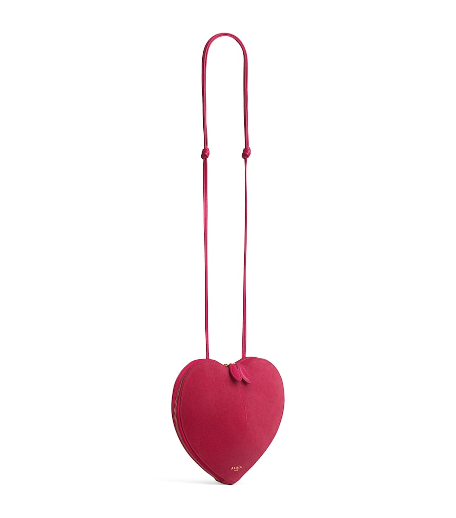 Alaïa Suede Le Coeur Shoulder Bag in heart shape, UK version