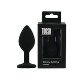 Loving Joy small black silicone butt plug, UK version