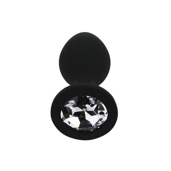 Loving Joy small black silicone butt plug, UK version