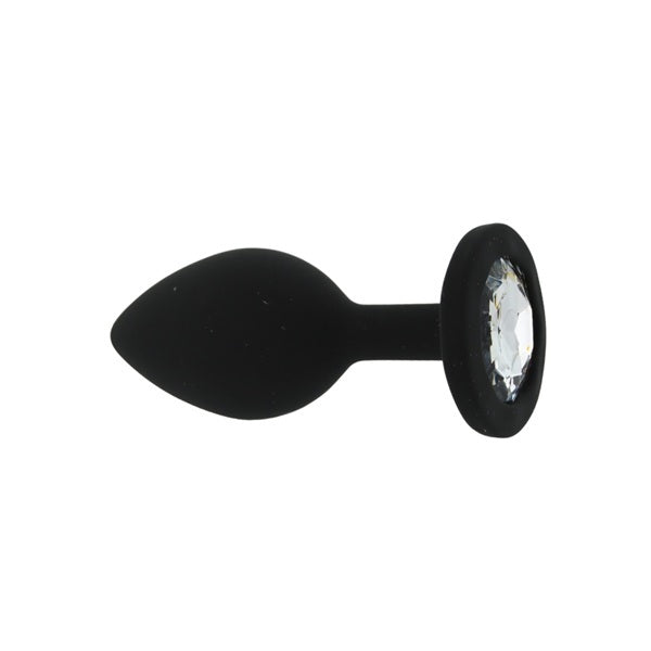 Loving Joy small black silicone butt plug, UK version