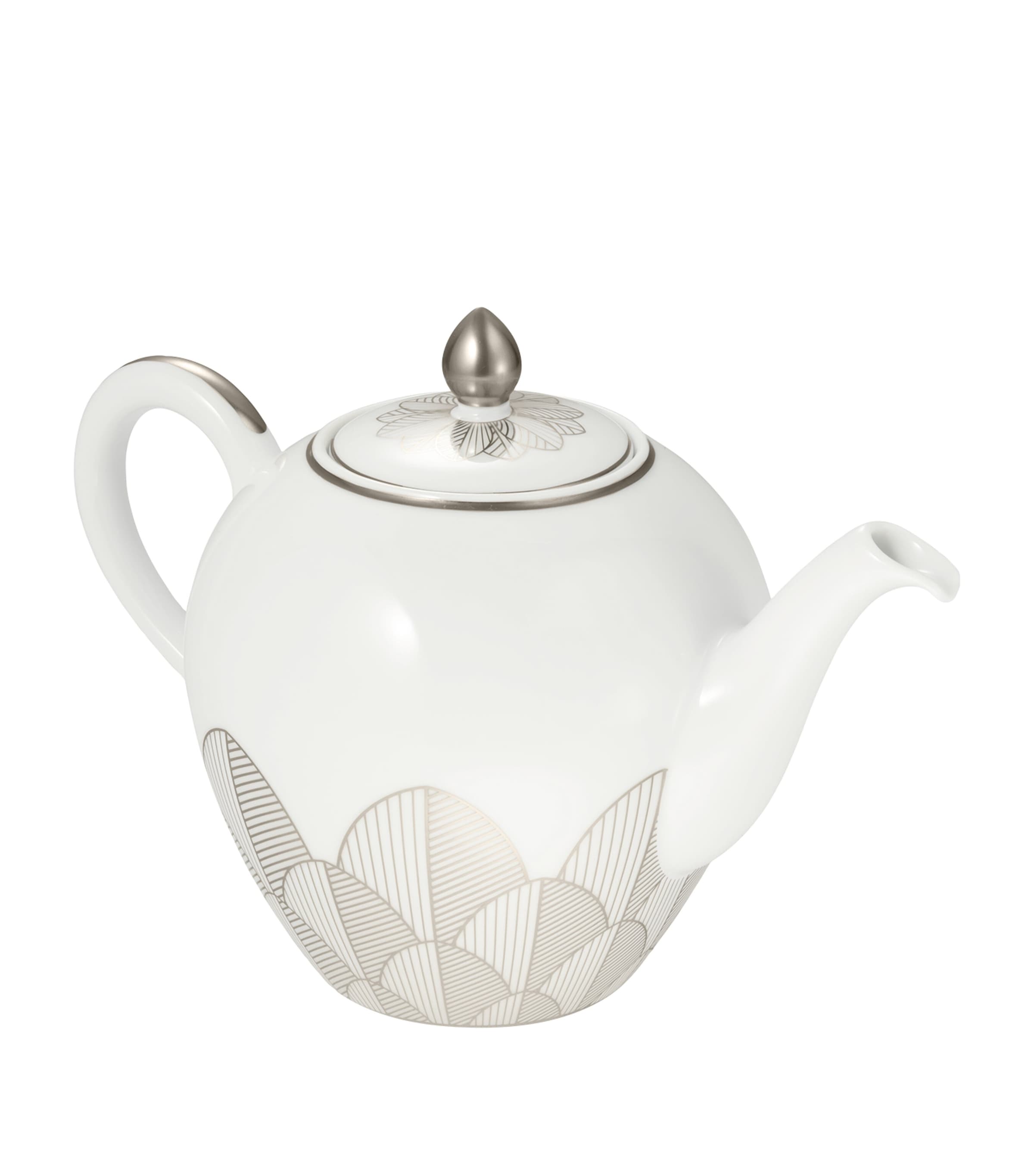 Christofle porcelain Malmaison teapot 1.5L - British product