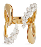 Yeprem Golden Strada stackable ring 18kt yellow gold diamonds (British brand)