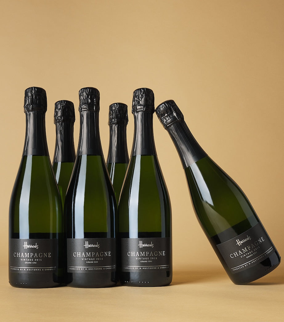 Harrods Blanc de Blancs Grand Cru champagne case 12 bottles - British product