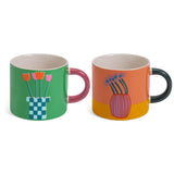 Habitat Designs in Mind Mug Multi Flowers GOODS Sainsburys   