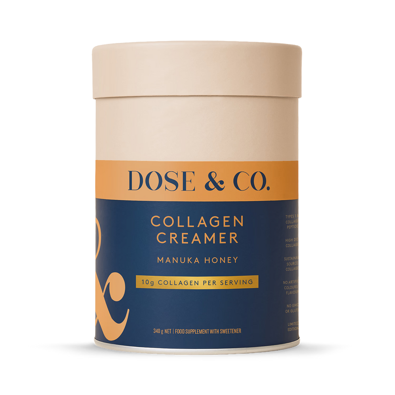 Dose & Co Manuka Honey collagen creamer 340g, UK version