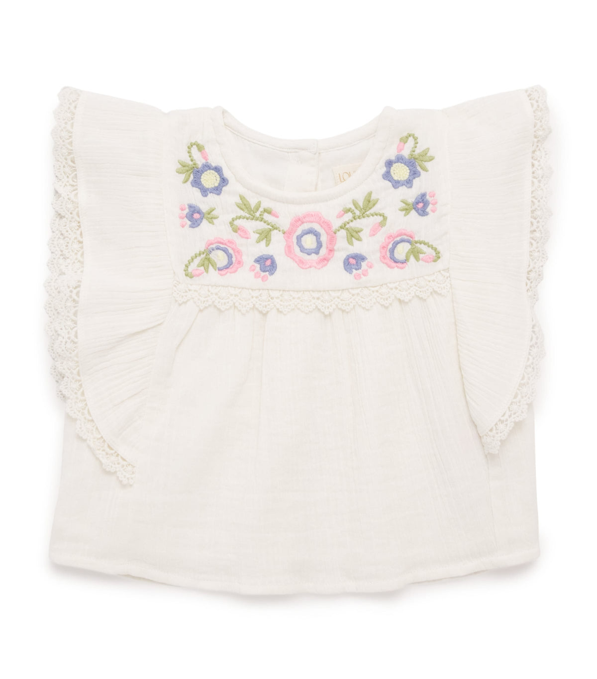 Louise Misha cotton embroidered Malya blouse 6-24 months, UK version