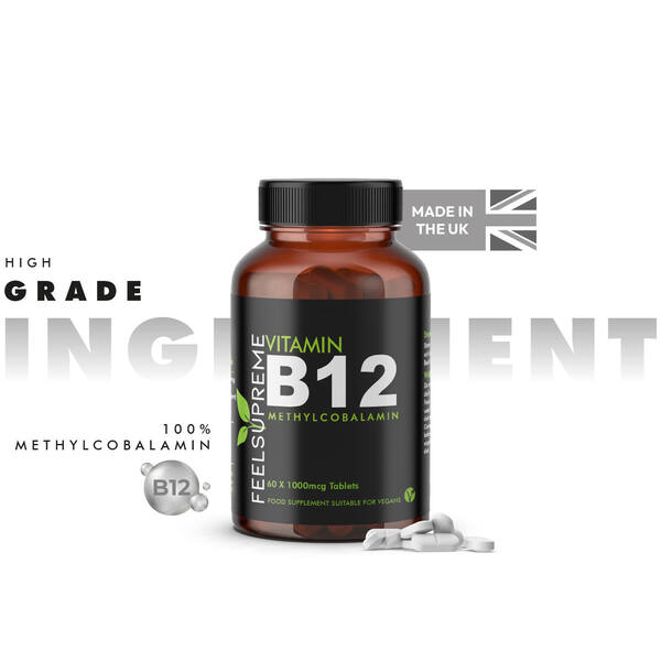 Feel Supreme Vitamin B12 1000mcg 60 tablets - British product
