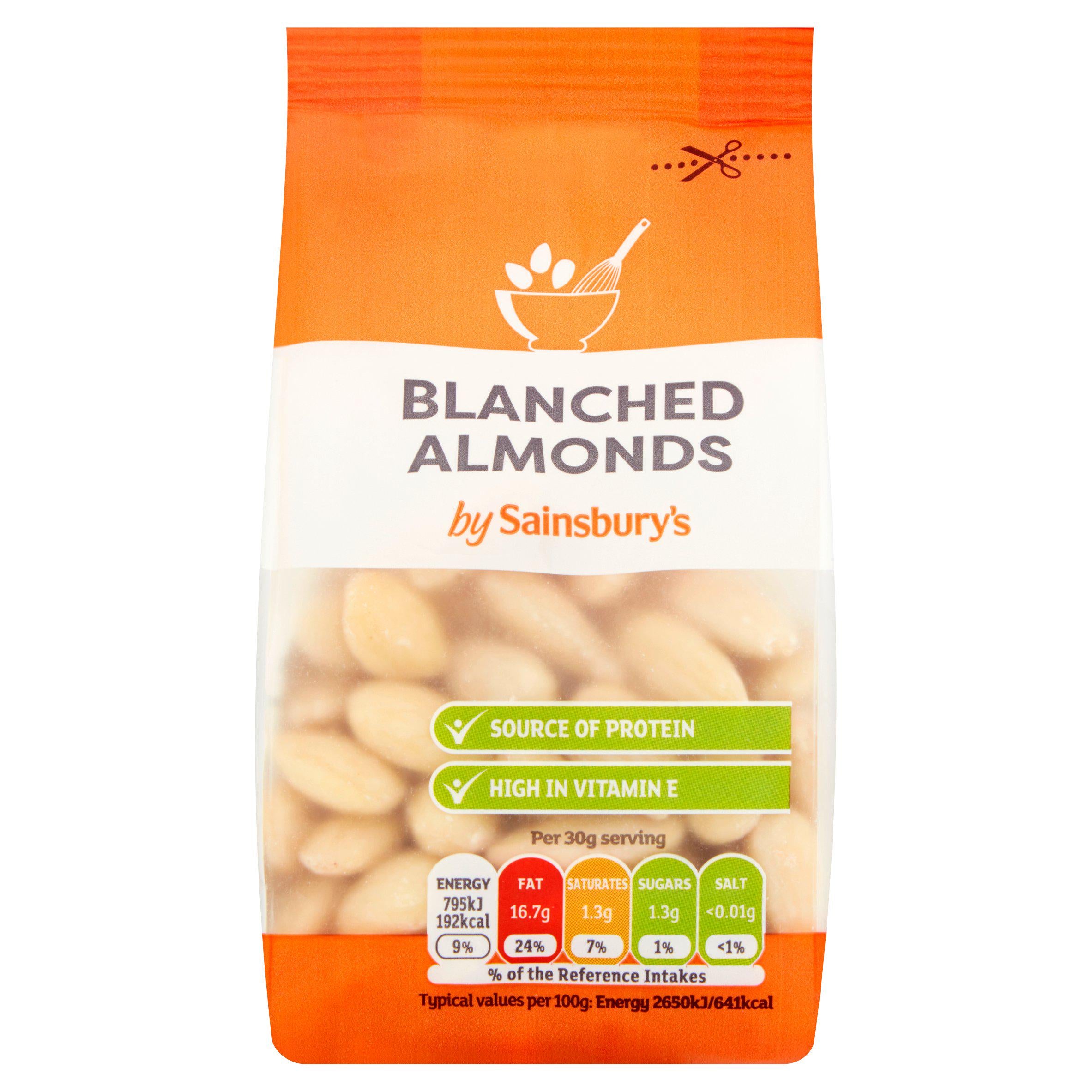 Sainsbury's Almonds Blanched 100g GOODS Sainsburys   