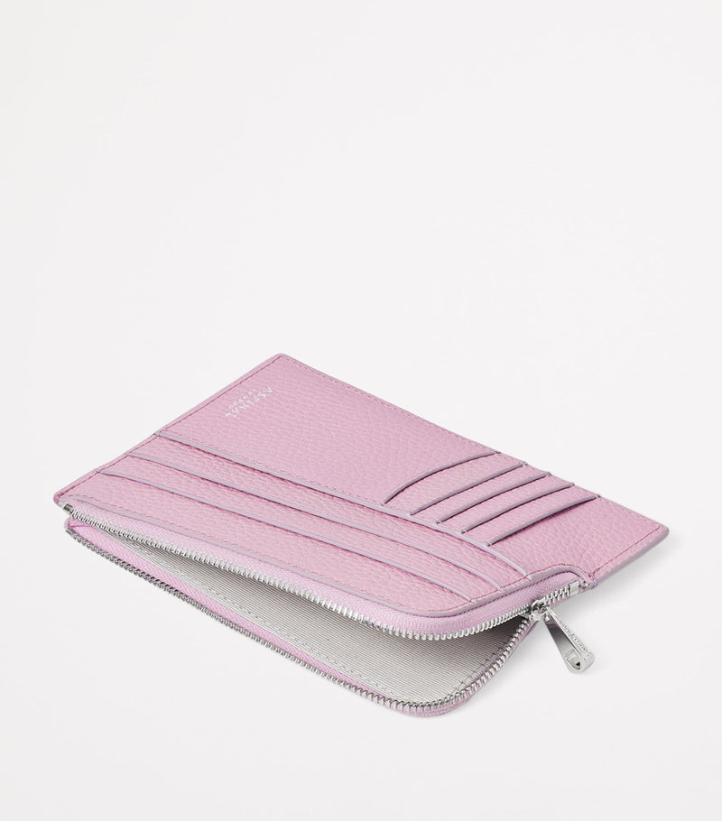 Aspinal of London leather zipped travel wallet - British product