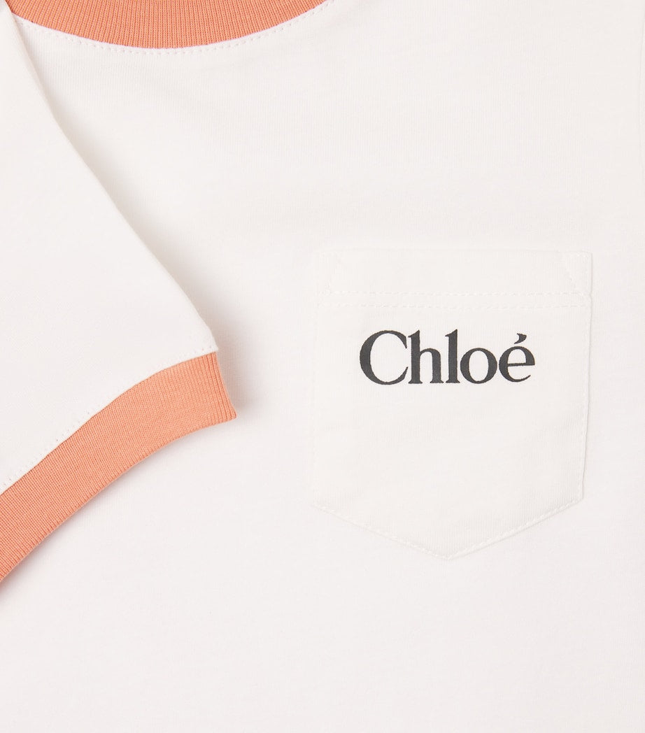Chloé Kids Contrast-Trim Logo T-Shirt (4-14 Years)