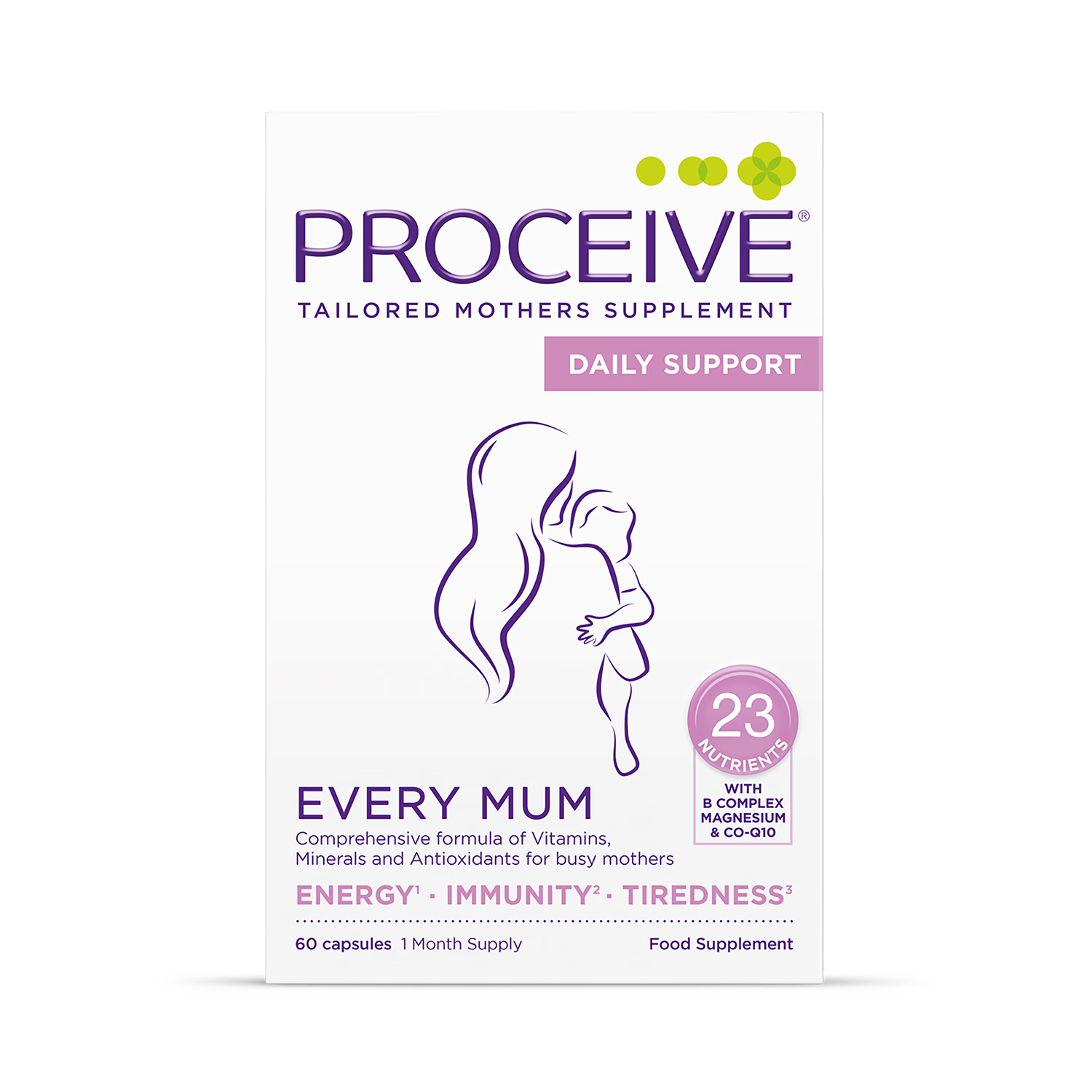 Proceive Every Mum Multivitamin Capsules 60, imported from the UK