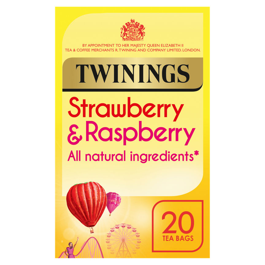 Twinings Strawberry & Raspberry 20 Tea Bags GOODS ASDA   