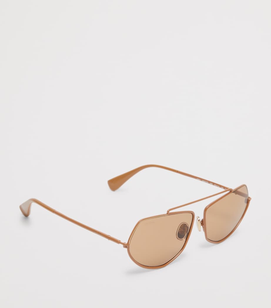 Max Mara metal square sunglasses geometric design (British brand)