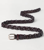 Brunello Cucinelli woven leather belt, UK version