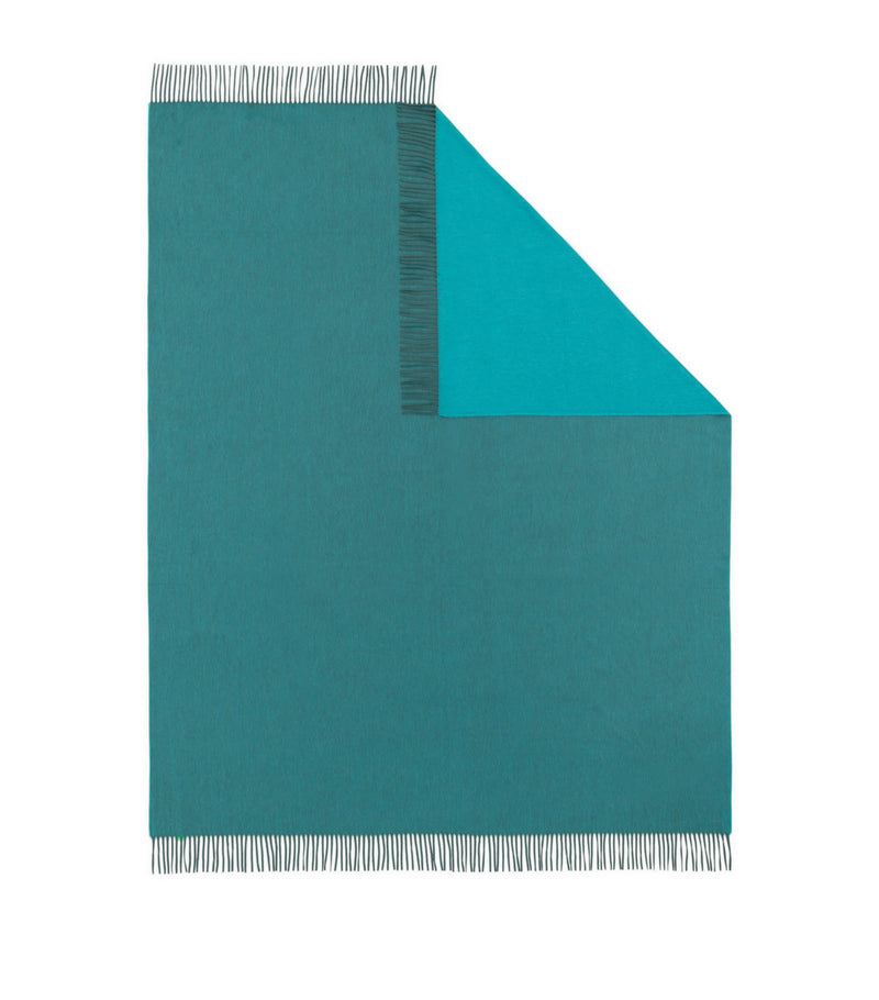 Begg x Co cashmere reversible Arran throw blanket 147cm x 183cm - British product