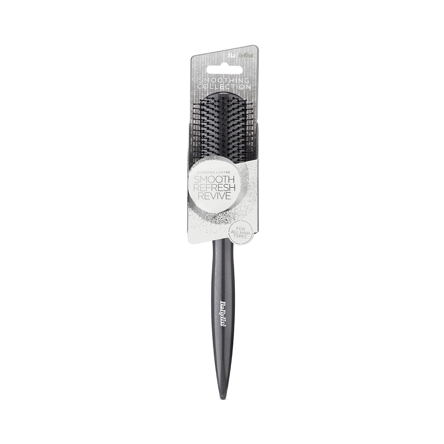 BaByliss Diamond Styling Brush, firm bristles, wet dry hair - British product