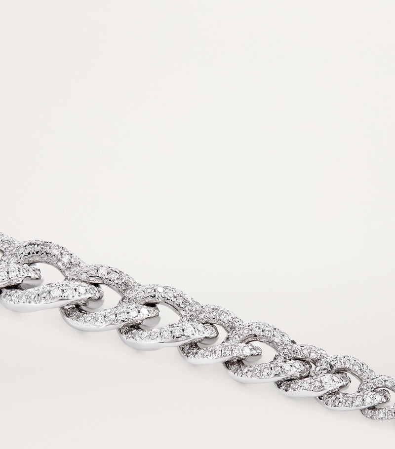SHAY pavé white gold diamond bracelet, UK version