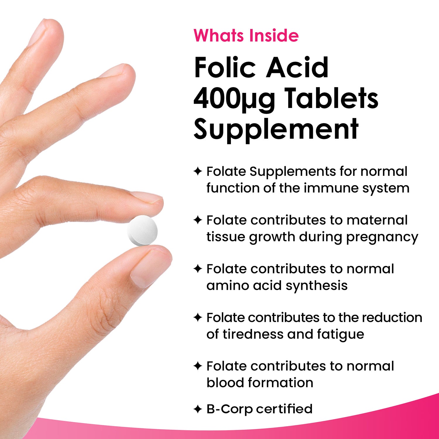 New Leaf folic acid prenatal tablets 120 (British brand)