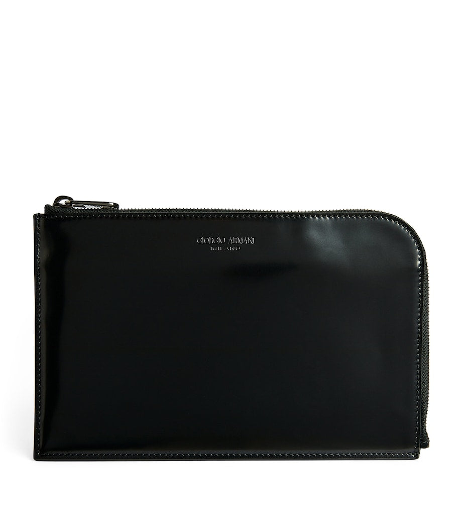 Giorgio Armani zip-around leather wallet 15x25x3cm - British product