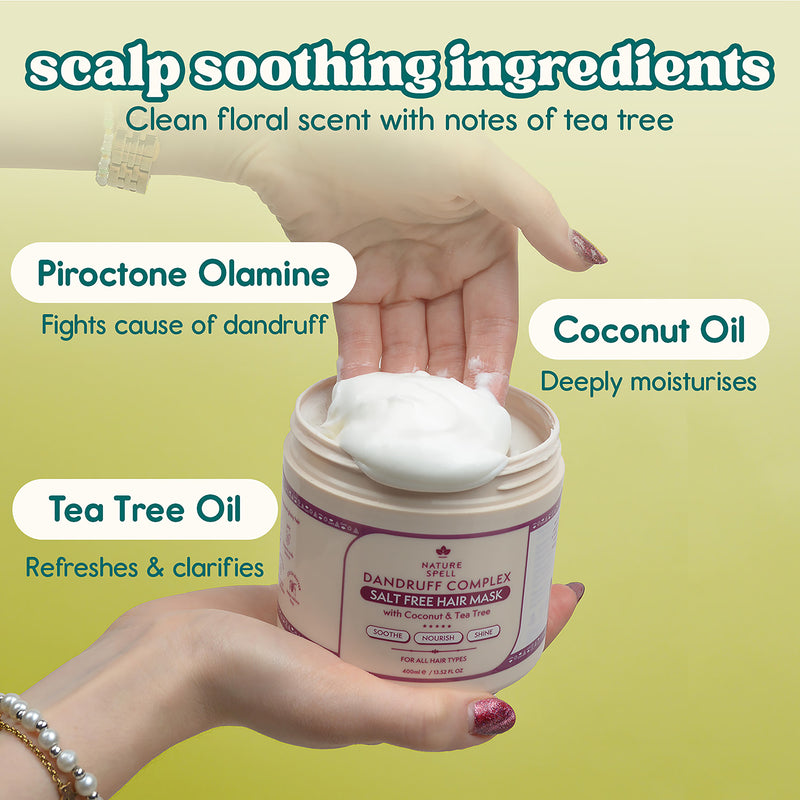 Nature Spell dandruff hair mask 400 ml, imported from the UK