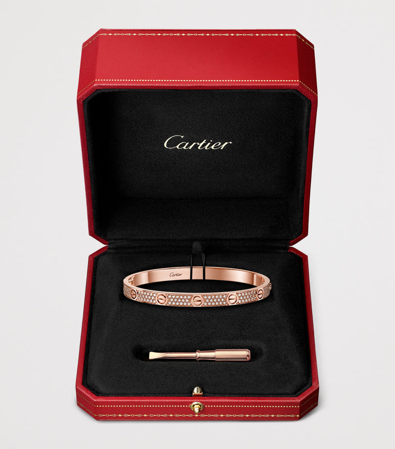 Cartier LOVE bracelet rose gold diamond medium - British product