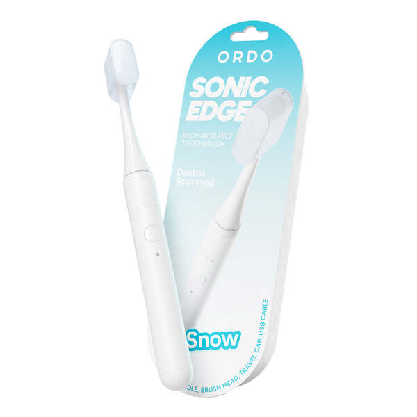 Ordo Sonic Edge rechargeable toothbrush Snow, imported from the UK