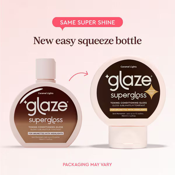 Glaze Supergloss Toning Conditioning Gloss Caramel Lights 190ml, UK version