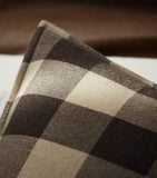 Ralph Lauren Home wool check Joshua cushion 50cm x 50cm, imported from the UK