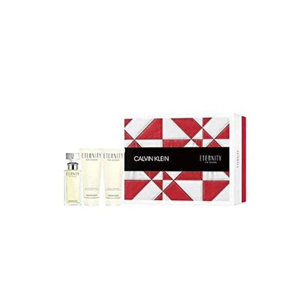 Calvin Klein Eternity gift set with EDP and shower gel, imported from the UK