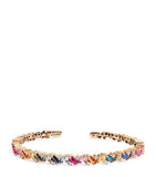 Suzanne Kalan rainbow frenzy bangle with diamonds and sapphires (British brand)