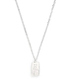 The Ouze sterling silver hallmark necklace, imported from the UK