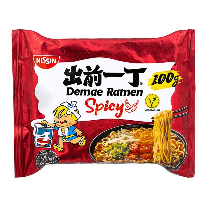 Nissin Demae Ramen spicy instant noodles - British product