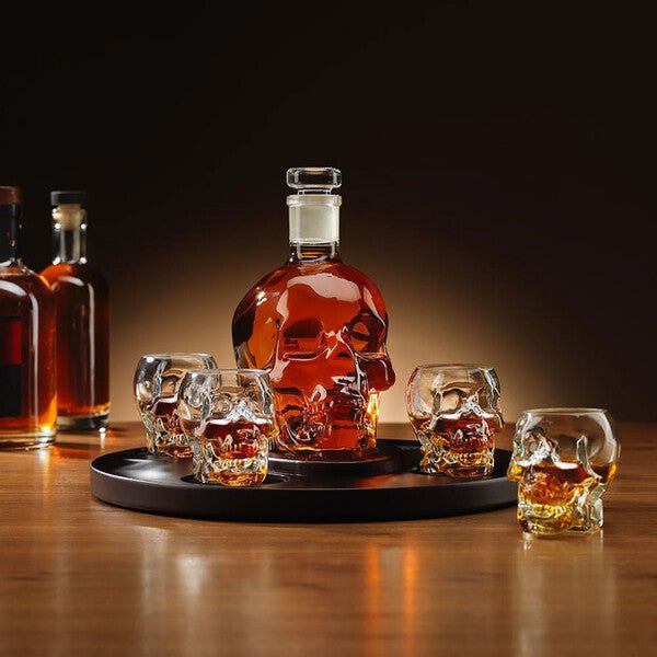 Skull Decanter with Glasses Set GOODS Superdrug   